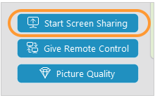 Start screen sharing